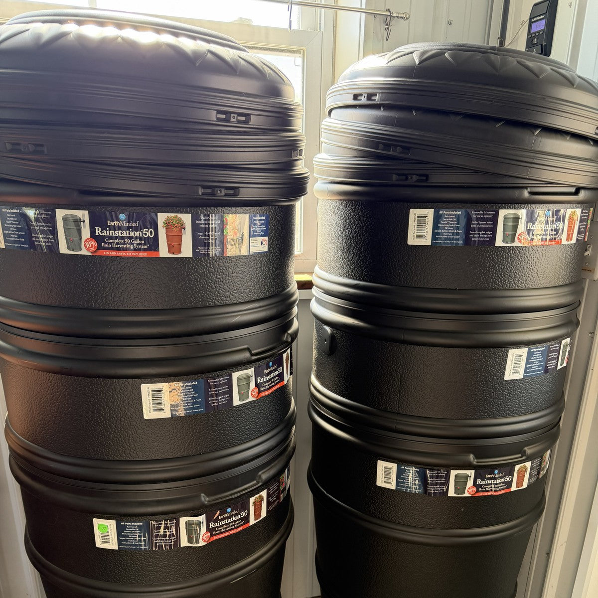 EarthMinded 50 gal RainStation w/ Diverter System - Black () - Each
